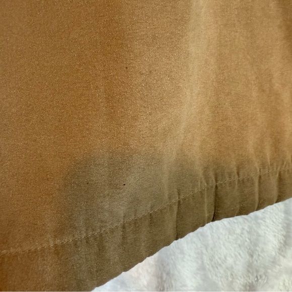 London Fog Suede Hooded Parka Zip Up Jacket Size Large - Picture 13 of 16